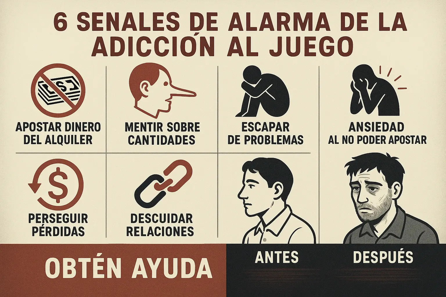 Adicción a las apuestas: señales de alarma críticas que debes reconocer