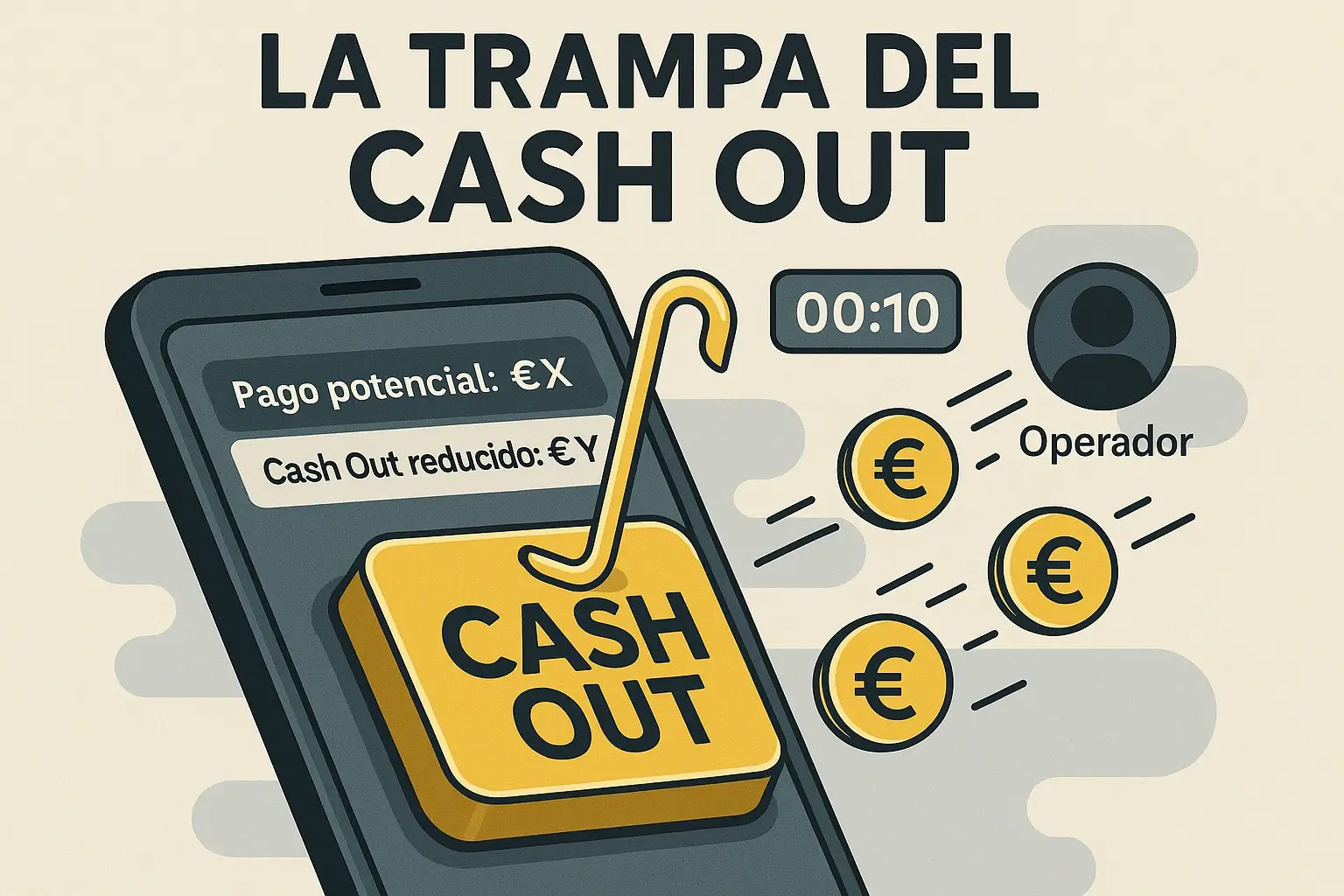 Cash out: la trampa psicológica que roba valor en apuestas en vivo