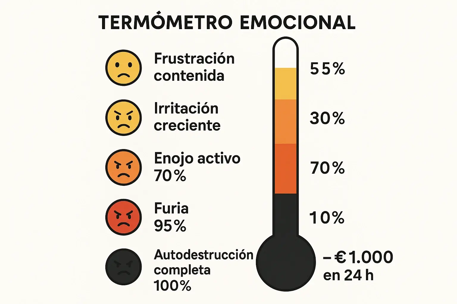 Las cinco etapas del tilt: proceso de autodestrucción del apostador