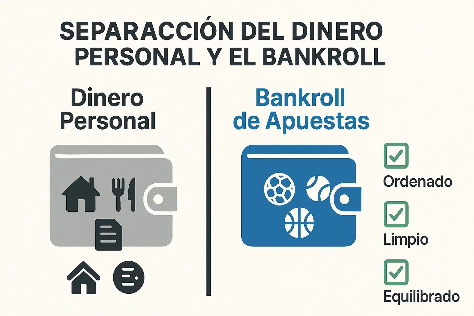 Qué es un bankroll real y cómo separar dinero personal de dinero para apuestas