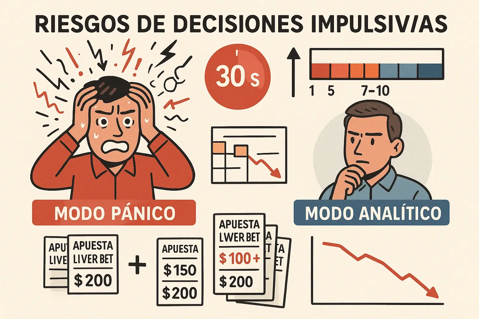 Riesgos de decisiones impulsivas en apuestas en vivo bajo presión emocional